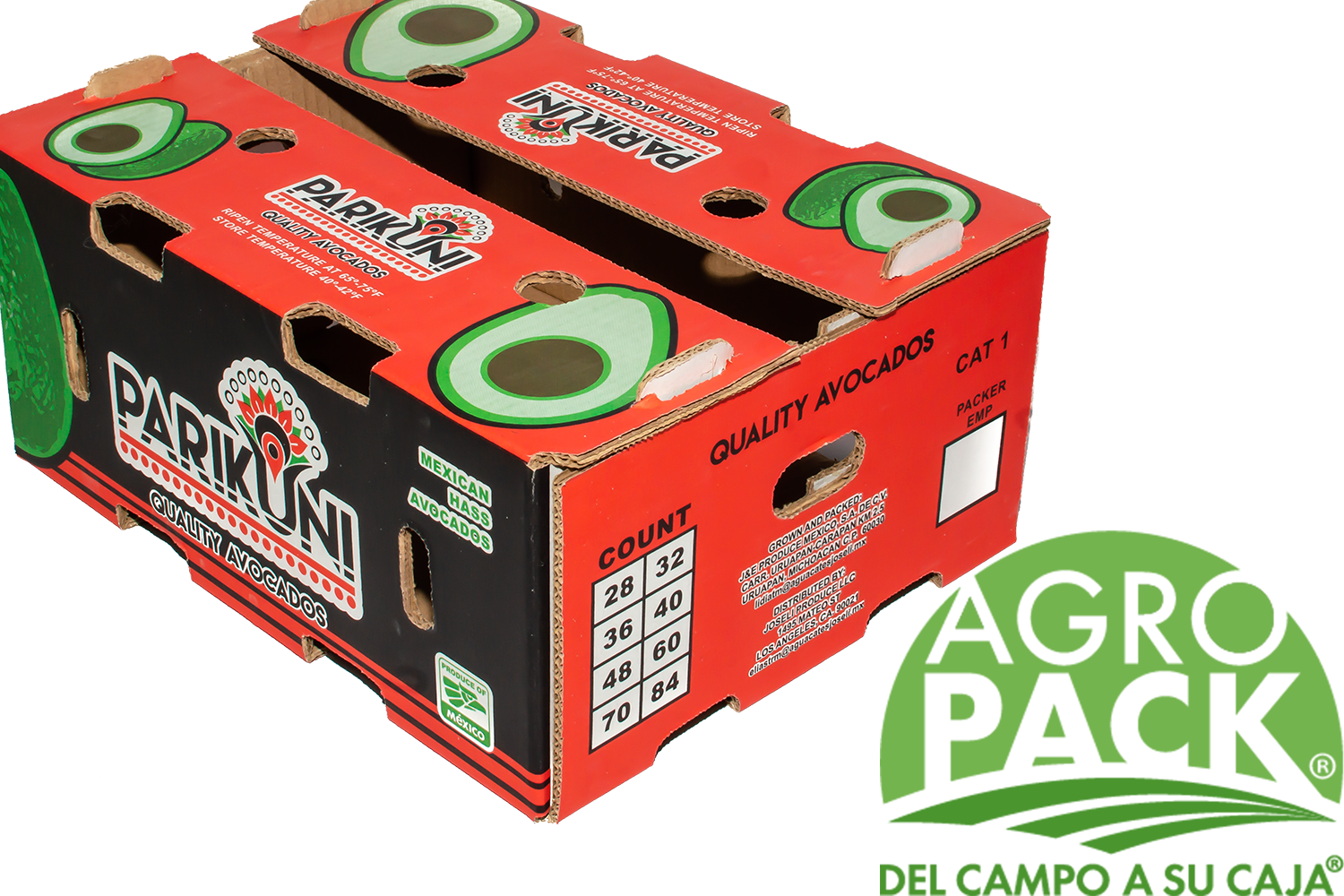 Caja de aguacate